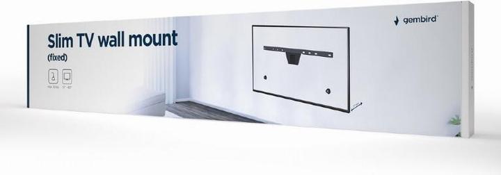 Image du produit Gembird WM-S80F-01 Support TV (80") Noir (Mur, 80", 50 kg)