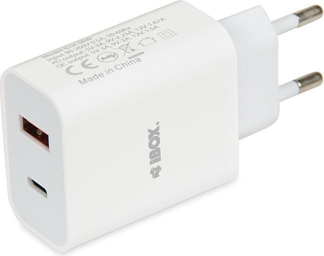 Actual product image iBox Travel charger I-BOX C-36 PD20W white (20 W)
