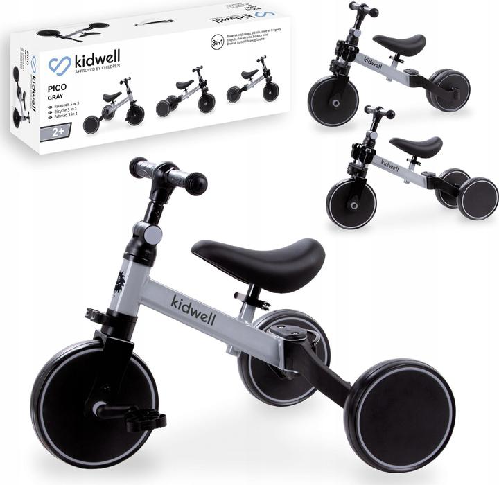 Produktbild Kidwell Balance bike Pico 3in1, gray (12")