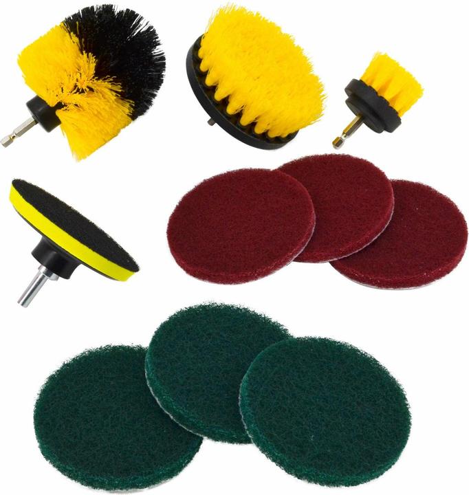 AW Tools Awtools AWTOOLS SZCZOTKI DO CZYSZCZENIA NA WKRĘTARKĘ 10 SZTUK