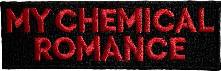 Actual product image My Chemical Romance Woven Text Logo Iron On Patch