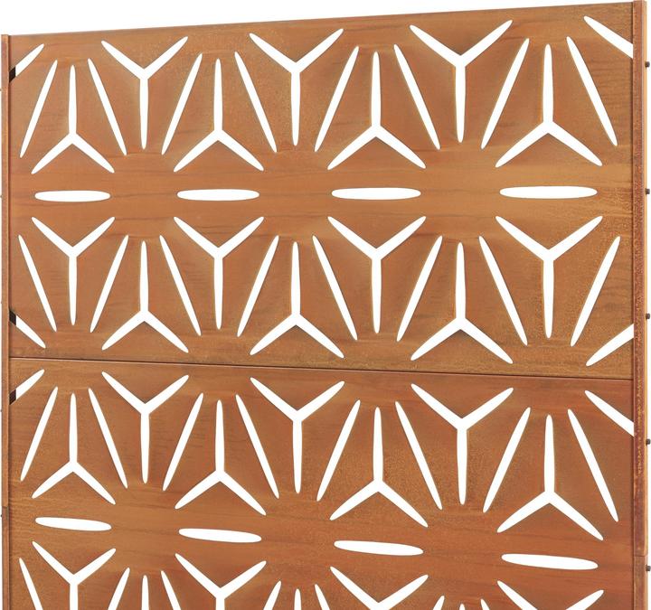 Actual product image Casa.Pro Trennwand Kilsturd Cortenstahl 180x120 cm Edelrost (180 x 120 x 40 cm)