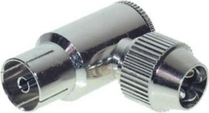 Produktbild Shiverpeaks S/CONN maximum connectivity Koaxial-Winkelkupplung, Schraubanschluss, Metall, CE (Antennenkabel)
