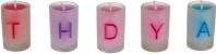 Produktbild Magni Farbige Kerzen im Glas "Happy Birthday" (13 x)