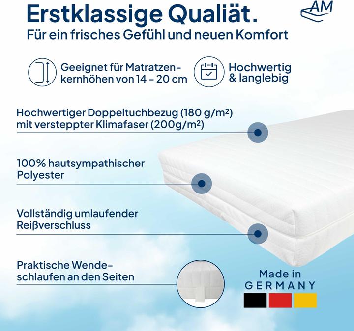 Immagine prodotto AM Qualitätsmatratzen Coprimaterasso Comfort (120 x 190 cm)