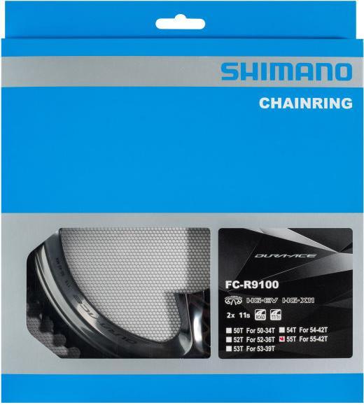 Actual product image Shimano Dura Ace FC-R9100 chainrings (55)