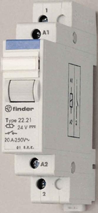 Image du produit Finder Relais d'installation 1S 20A 24VDC 22.21.9.024.4000