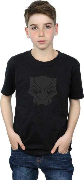 Immagine prodotto Maglietta Black Panther nera su nero per ragazzi (116)
