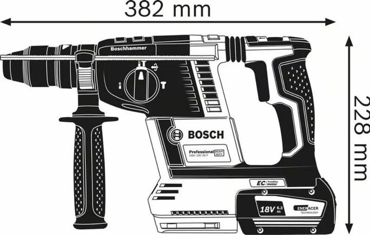 Productafbeelding Bosch Professional GBH 18V-26 F (Oplaadbare batterij)
