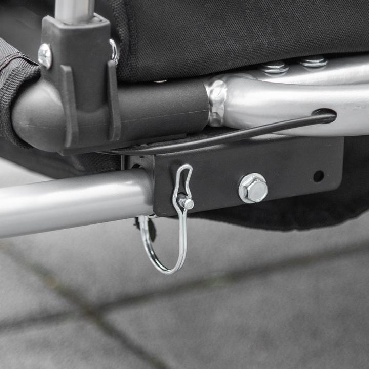 Immagine prodotto Homcom Rimorchio per bicicletta per bambini con borsa per riporre i bagagli