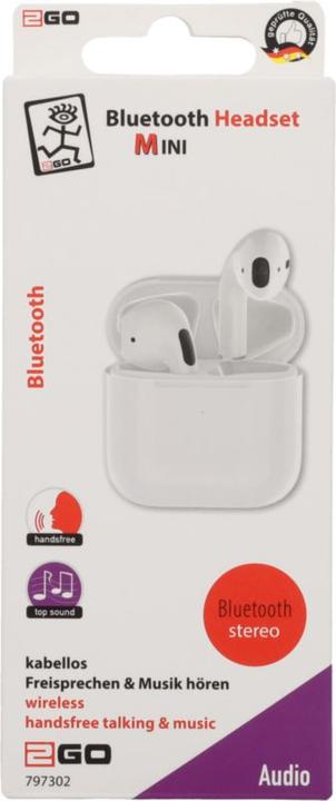 Actual product image 2GO TWS Mini (No noise cancelling, 2.50 h, Wireless)