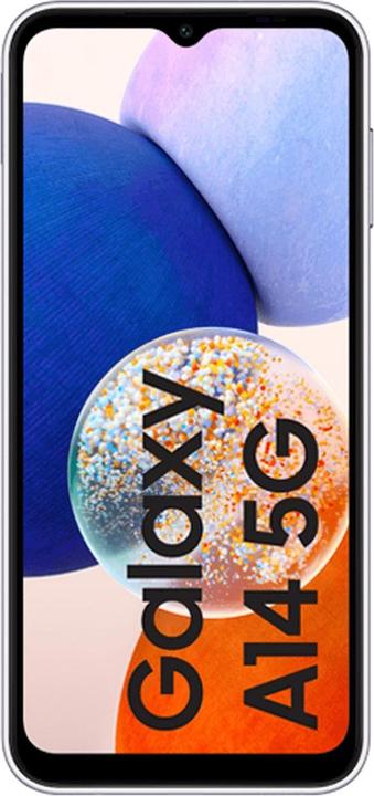 Actual product image Samsung Galaxy A14 5G (64 GB, Silver, 6.60", Dual SIM, 50 Mpx, 5G)