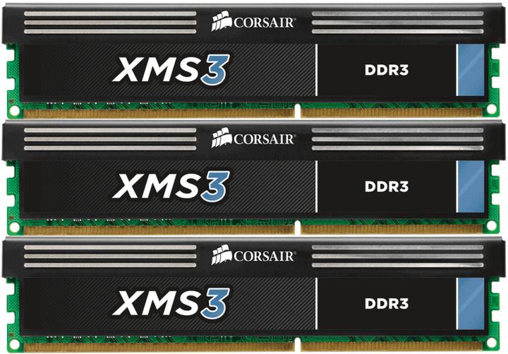 Produktbild Corsair Xms3 (3 x 4GB, 1333 MHz, DDR3-RAM, DIMM)