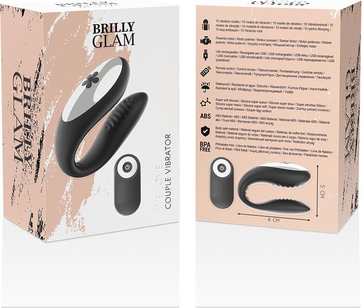 Actual product image Brilly glam Couple vibrator "We Love" with remote control