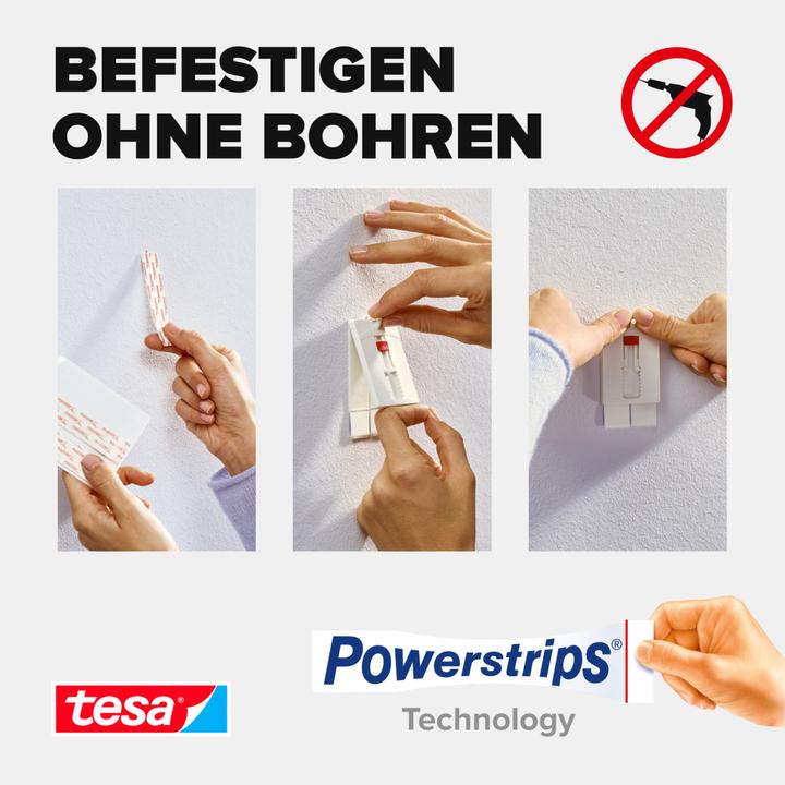 Actual product image tesa Klebehaken Verstellbarer Klebenagel für Tapeten und Putz