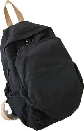 Produktbild Only-Bags.Store Vintage Canvas Rucksack, grosse Kapazität Schultasche, solide Farbe Rucksack, Computer-Rucksack