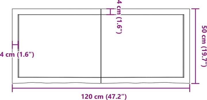 Image du produit VidaXL Gianna (120 x 50 x 6 cm)