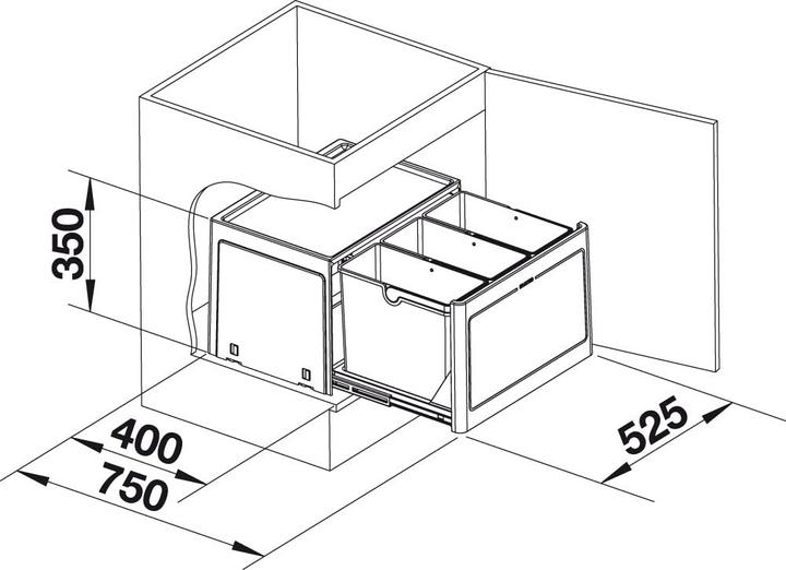 Actual product image Blanco Botton Pro 60/3 Manual (39 l)