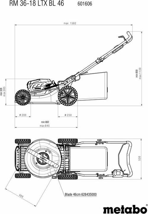 Produktbild Metabo RM 36-18 LTX BL 46 Kit (Akkubetrieb)