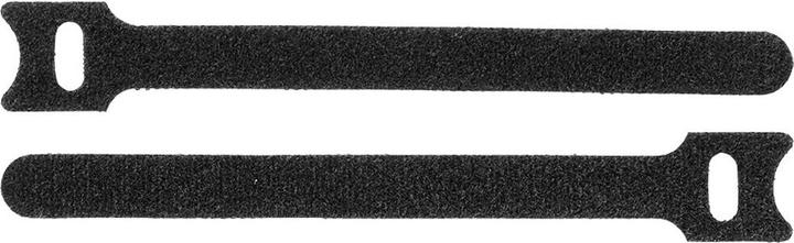 ProXtend Crochet et boucle 15cm x 12mm noir 10pcs (Serre-câbles velcro, 150 mm, 10 pcs)