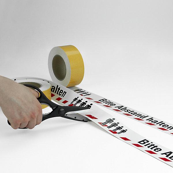 Produktbild Moravia Bodenmarkierungsband, Aufdruck: Abstand halten, Länge 16 m, Breite 50 mm