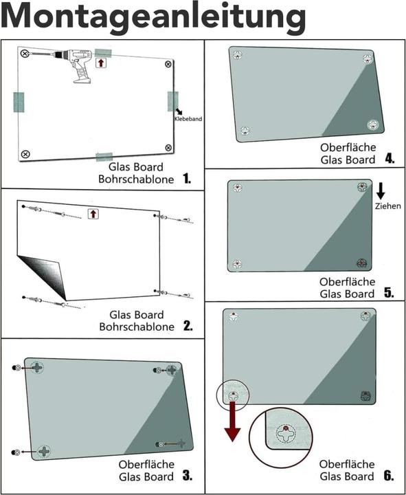 Produktbild Master of Boards Glasboard Sicherheitsglas (90 x 120 cm)