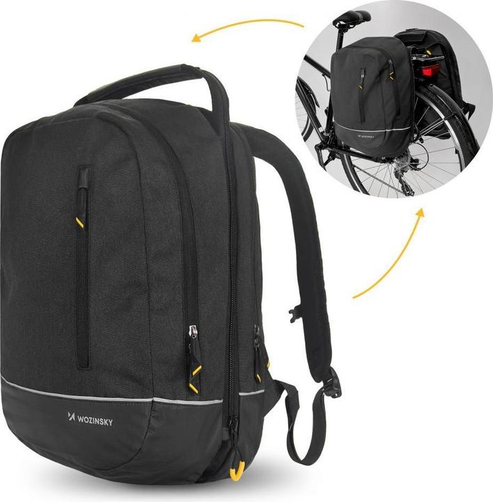 Immagine prodotto Wozinsky Borsa da bici doppio zaino 2in1 (30 l, Borsa portapacchi)