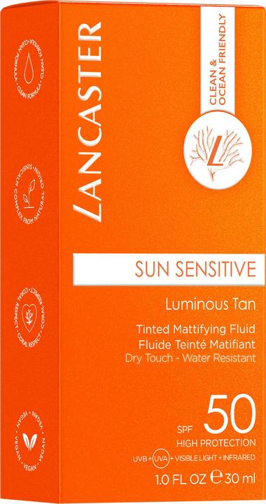 Actual product image Lancaster Sunp Sensitive Fluide Sun Protection Factor 50 (Sun cream face, SPF 50, 30 ml, 60 g)
