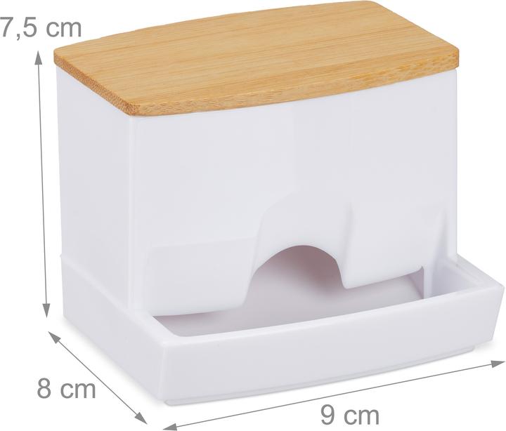 Actual product image Relaxdays Cotton Swab Storage Box