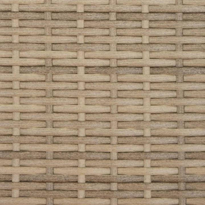 Actual product image VidaXL Garden sofa 2-seater parasol and stool poly rattan