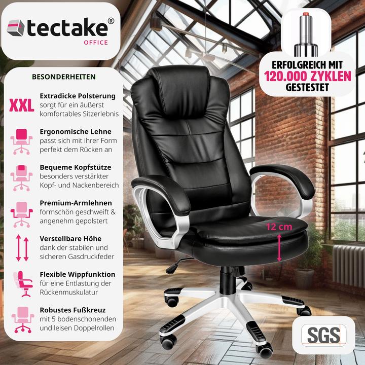 Actual product image tectake Executive chair