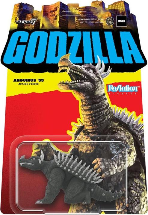 Actual product image Super7 Godzilla Toho ReAction Action Figure Wave 05 Anguirus '55 10 cm