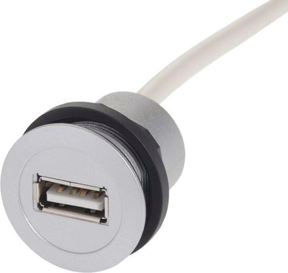 Produktbild Harting USB 2.0 A-A-Kupplung + Kabel 0,5 m (0.50 m, USB 2.0)