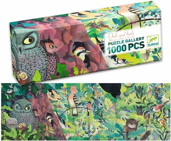 Immagine prodotto Djeco Galleria di puzzle Gufi e uccelli (1000 pezzi)