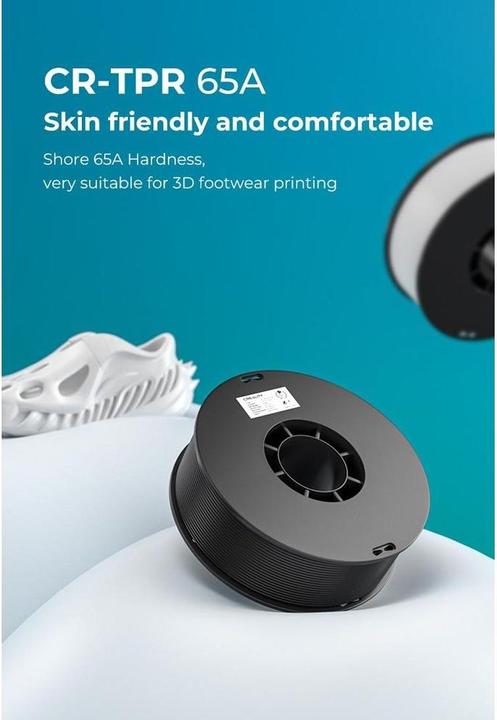 Image du produit Creality Filament TPR noir 2.85 mm 1.29 kg (2.85 mm, 1290 g, Noir)