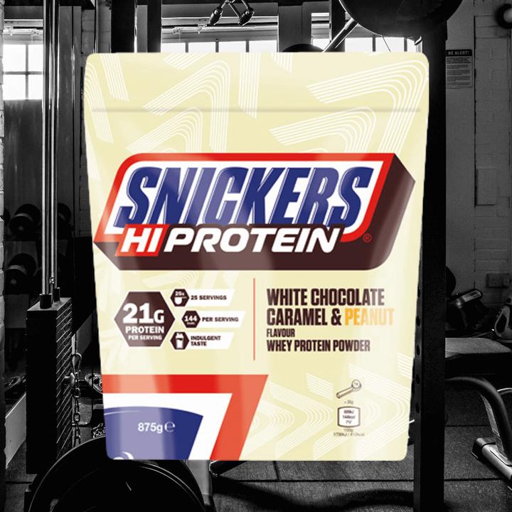 Actual product image Snickers Hi Protein (Caramel & Peanut Flavour, White Chocolate, 1 pcs., 875 g)