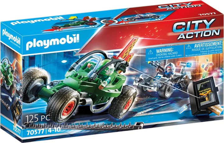 Produktbild Playmobil Polizei-Kart: Verfolgung des Tresorräubers (70577, Playmobil City Life)
