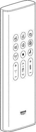 Actual product image Grohe Remote control SENSIA ARENA with wall bracket