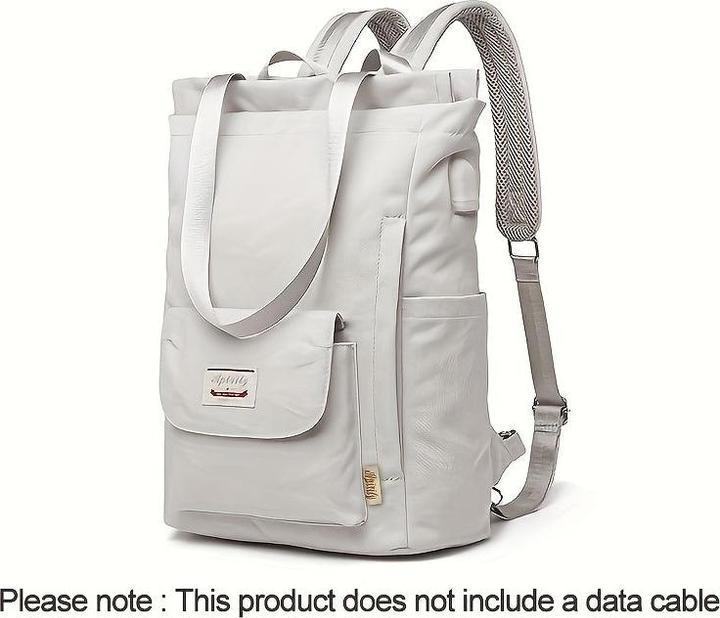Actual product image Only-Bags.Store Unisex rucksack, casual shoulder bag with USB charging port, school bag, daypack for