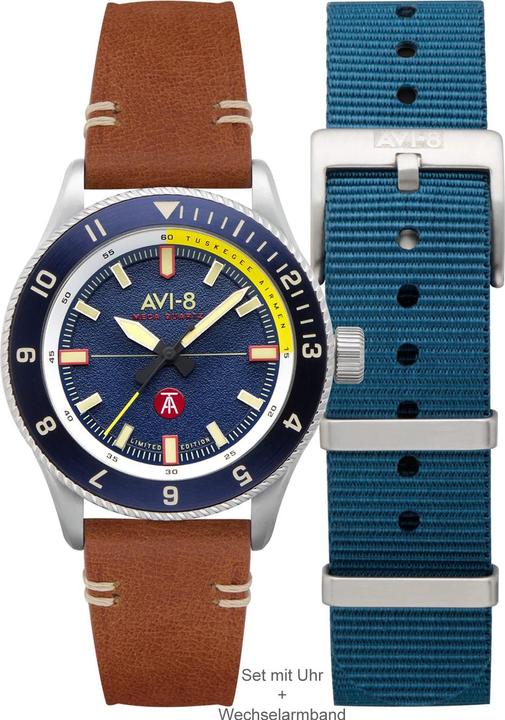 Image du produit AVI-8 AV-4103-02 Tuskegee Airmen Limited Edition Montre Homme 40mm 5ATM (Montre analogique, 40 mm)