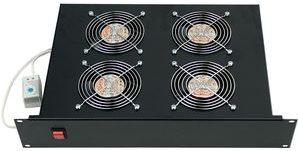 Actual product image Triton 19" fan tray, 2 fans, 2U