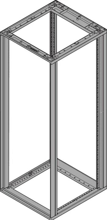 Produktbild Schroff Gestell (Novastar),Universal, Heavy-Duty RAL7021, 12HE x 553mm x 800mm (12.44 HE, 19 Zoll Rack)