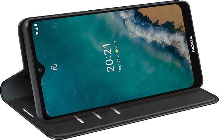 Image du produit Cover-Discount Nokia G50 - Housse soyeuse Stand Flip Case noire (Nokia G50)