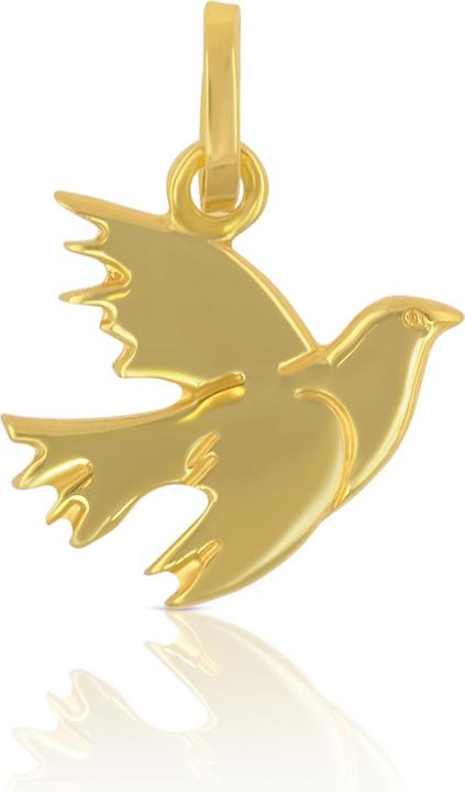 Produktbild Muau Anhänger Taube Gelbgold 750, 17x12mm (750/18K Gelbgold)