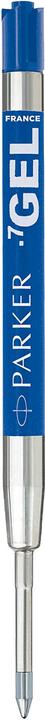 Actual product image Parker Pen Gel refill ECO, blue, line width: M, blister of 2 quick-drying, smudge-proof ink, suitable for a (Gel mine, Blue, 0.70 mm)