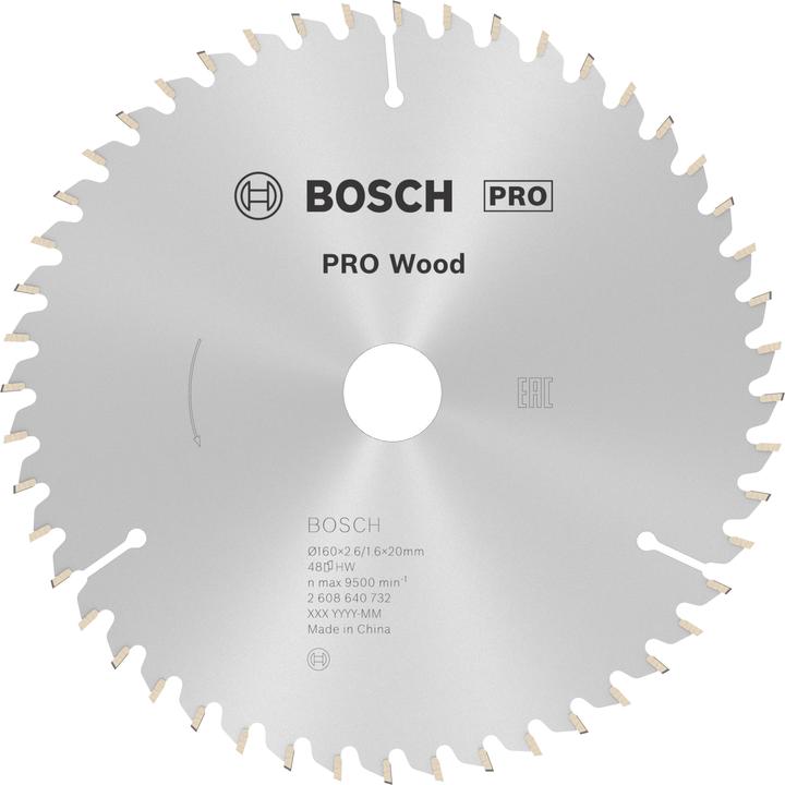 Produktbild Bosch Professional Zubehör PRO Wood Kreissägeblatt, 160 x 2.6 x 20 mm
