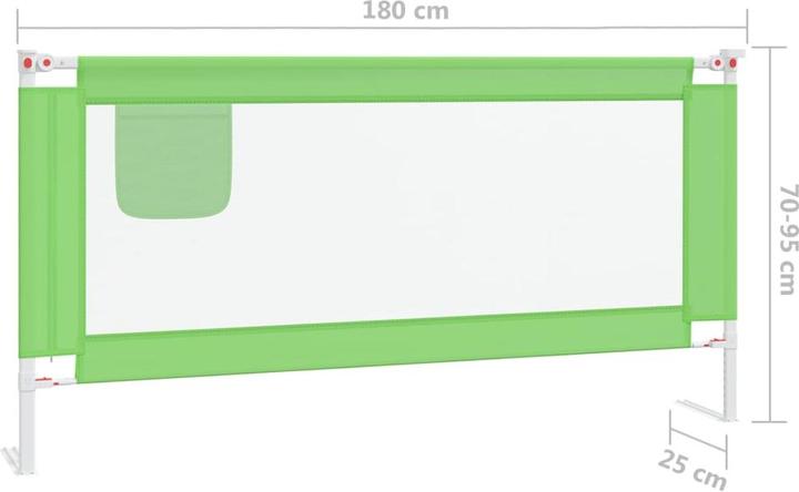 Actual product image VidaXL Bettschutzgitter (180 cm)
