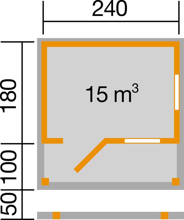 Produktbild Weka Holzbau Man Cave Rustikal