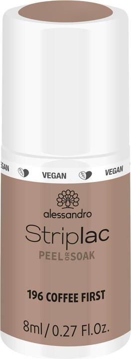 Produktbild Alessandro Striplac Peel or Soak off Coffee First (196 Coffee First, Farblack)