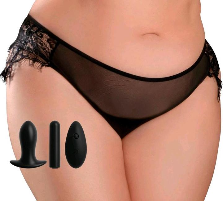 Image du produit Pipedream Hookup Panties - Culotte Princess avec plug anal, vibromasseur bullet et té